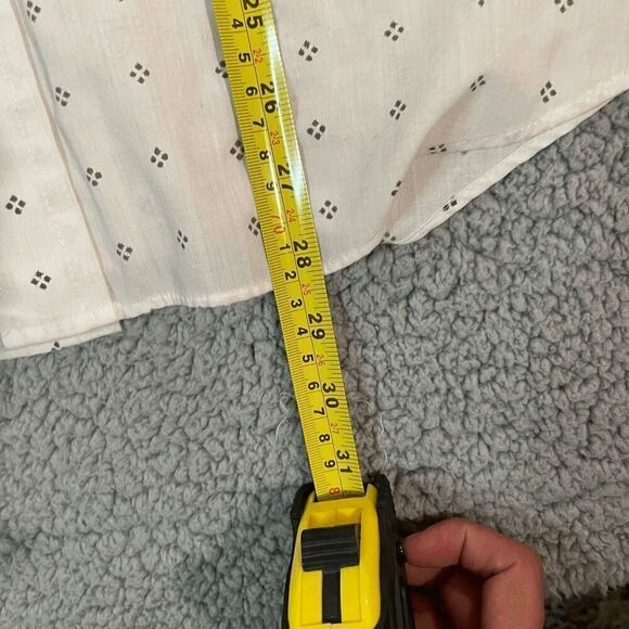 Bud Berma Men’s Button Up Shirt Short Sleeve White Pattern Large *mark pictured - Picture 3 of 7